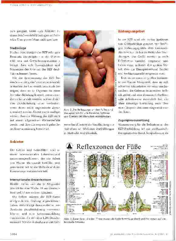 Vorschauseite 2: Reflexzonentherapie am Fuß (RZF)