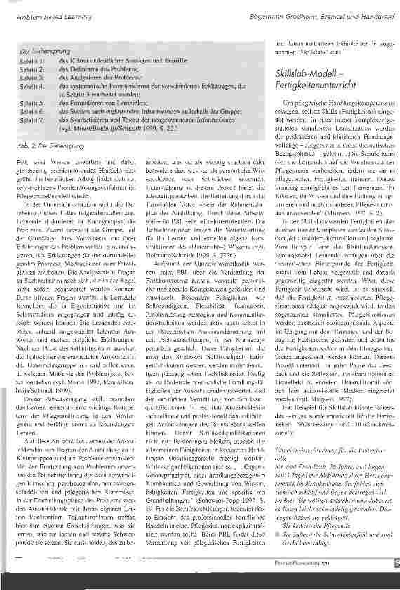 Vorschauseite 6: Problem-based Learning - eine pädagogische Antwort auf neue Herausforderungen in der Krnankenpflege