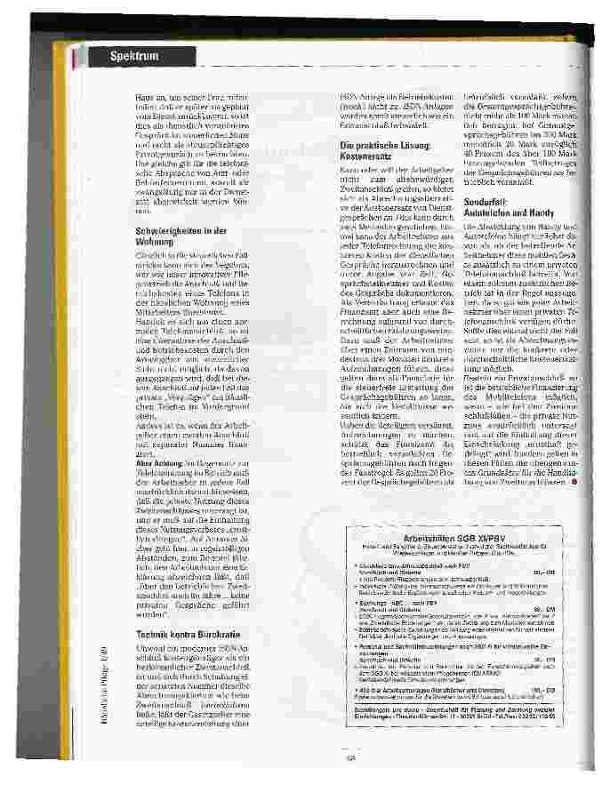Vorschauseite 2: Tücken der Dienst-Telefonie Die arbeitsund steuerrechtlichen Knackpunkte der Kommunikation