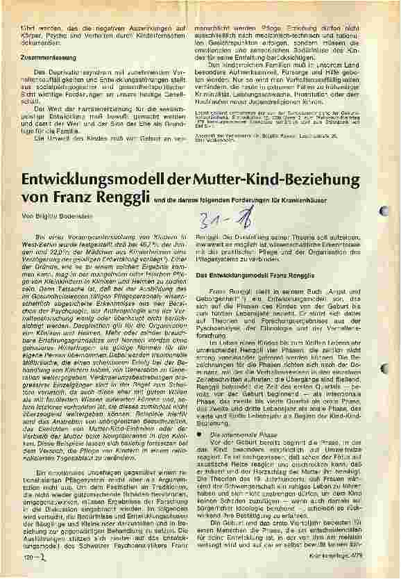 Vorschauseite 3: Sozialpädagogische und gesundheitspolitische Forderungen zur Überwindung der Deprivationbeim Kind