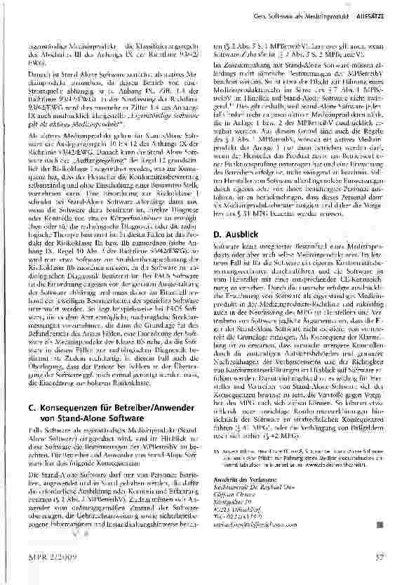 Vorschauseite 3: Software als Medizinprodukt