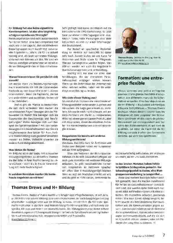 Vorschauseite 2: «Wir schaffen Angebote für Nischen mit viel Bildungsbedarf»