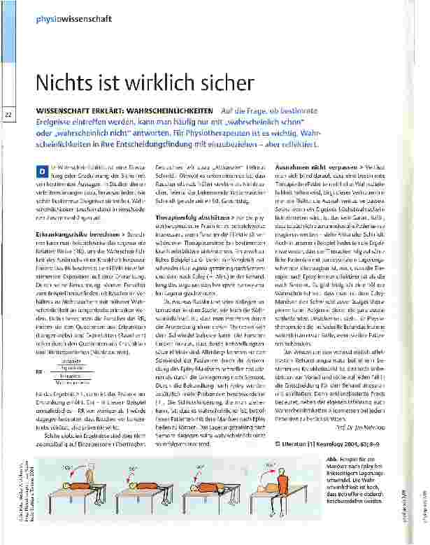 Vorschauseite 1: Nichts ist wirklich sicher