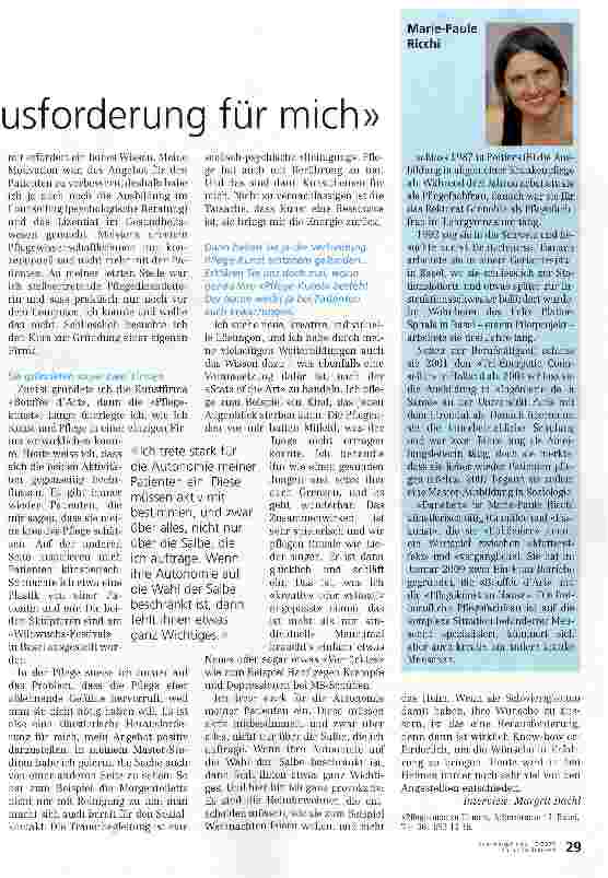 Vorschauseite 2: Die Pflege ist eine künstlerische Herausforderung