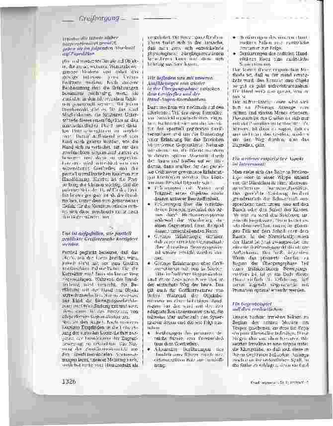 Vorschauseite 6: Neue Aspekte zur Ontogenese des Greifvorganges im Säuglingsalter