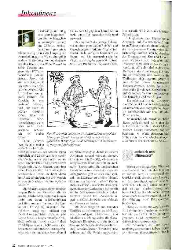 Vorschauseite 2: Pesthauch und Blütenduft Die Geschichte der Ausscheidungen - von der Achtung zur Ächtung (Teil 1)