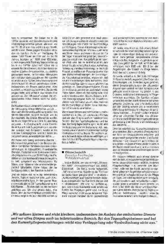 Vorschauseite 4: Unsere Gesellschaft nutzt Familien mit Plfegebedürftigen schamlos aus - Experten-Anhörung der SPD