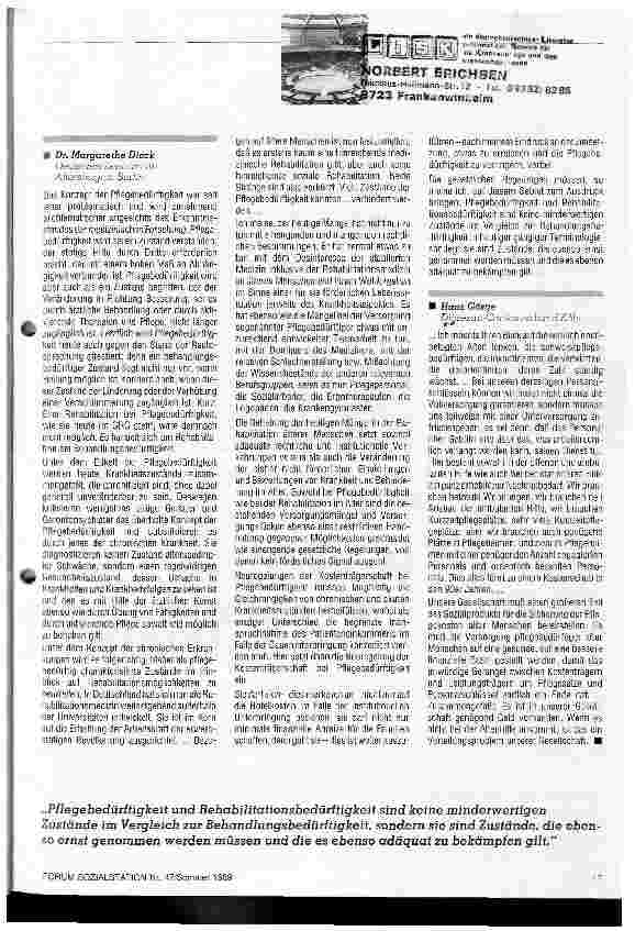 Vorschauseite 5: Unsere Gesellschaft nutzt Familien mit Plfegebedürftigen schamlos aus - Experten-Anhörung der SPD