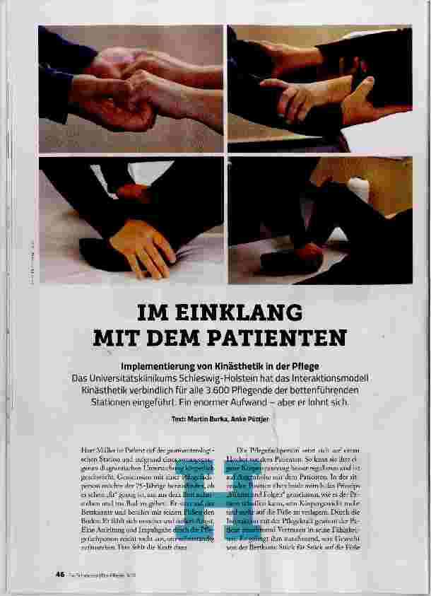 Vorschauseite 1: IM EINKLANG MIT DEM PATIENTEN