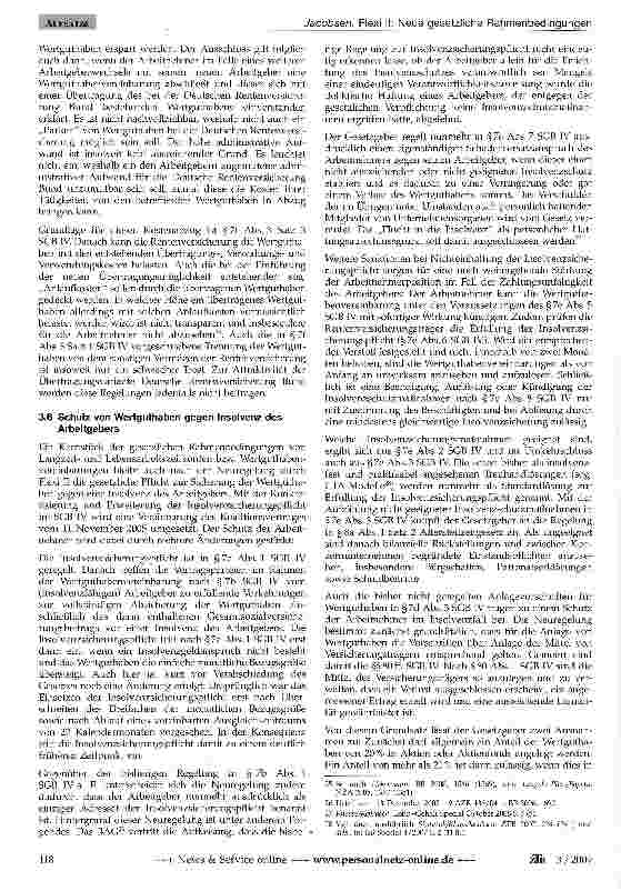 Vorschauseite 4: Flexi II: Neue gesetzliche Rahmenbedingungen für Langzeit und Lebensarbeitszeitkonten