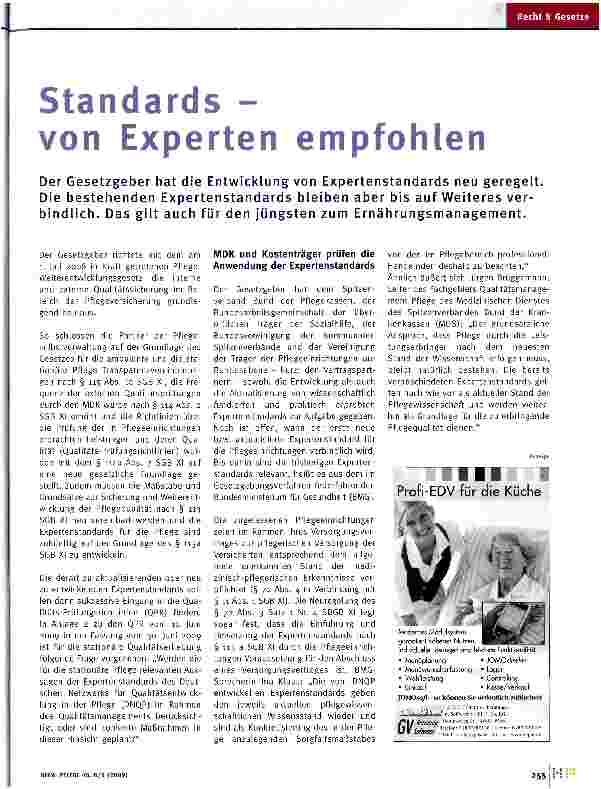 Vorschauseite 1: Standards - von Experten empfohlen