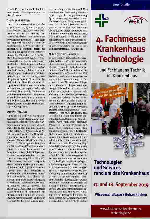 Vorschauseite 2: Pflege durch Robotik? Robotik für die Pflege!