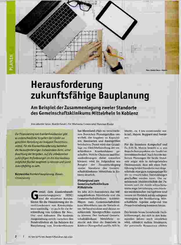 Vorschauseite 1: Herausforderung zukunftsfähige Bauplanung