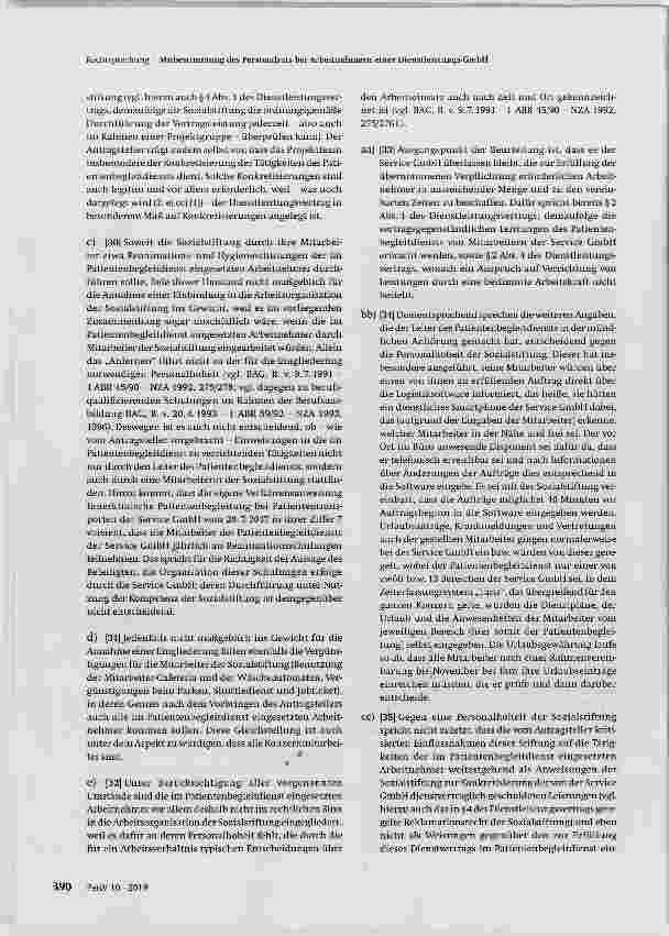 Vorschauseite 5: Mitbestimmung des Personalrats bei Arbeitnehmern einer Dienstleistungs-GmbH