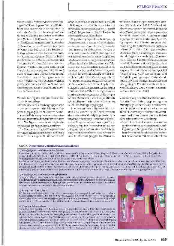 Vorschauseite 2: Mundpflege senkt Pneumonierisiko