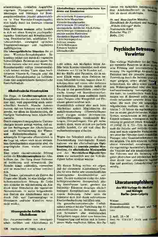 Vorschauseite 2: Komplikationen des chronischen Alkoholismus auf neurologischem Gebiet