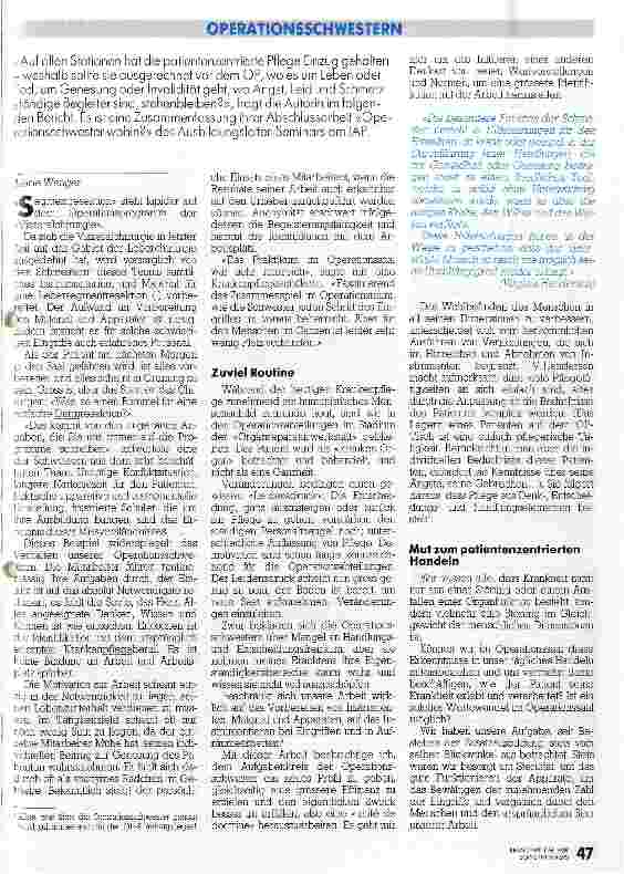 Vorschauseite 2: Von Organreparaturwerkstätten zu humanen Operationssälen