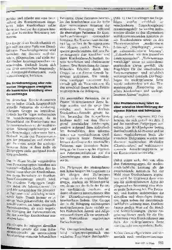 Vorschauseite 2: Stärken und Schwächen im Leistungsspektrum der Krankenhäuser