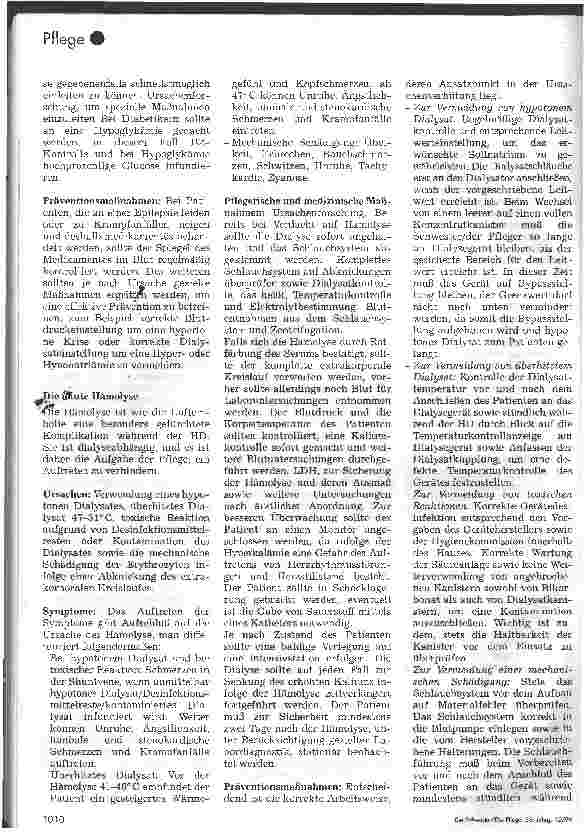 Vorschauseite 3: Komplikationen während der Hämodialyse