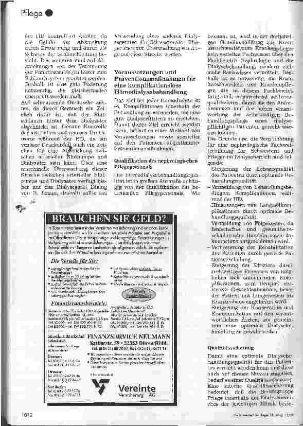 Vorschauseite 4: Komplikationen während der Hämodialyse