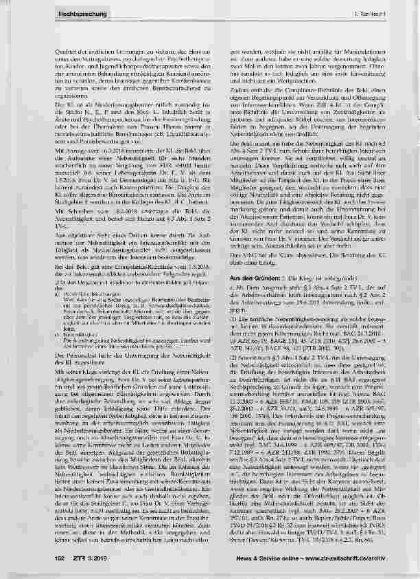 Vorschauseite 2: Nebentätigkeit Interessenkonflikt