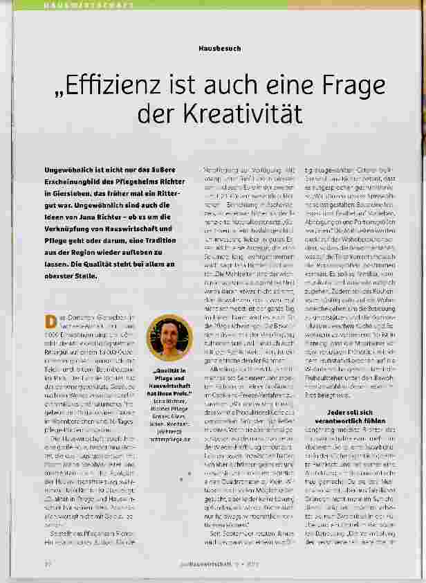 Vorschauseite 1: Effizienz ist auch eine Frage der Kreativität