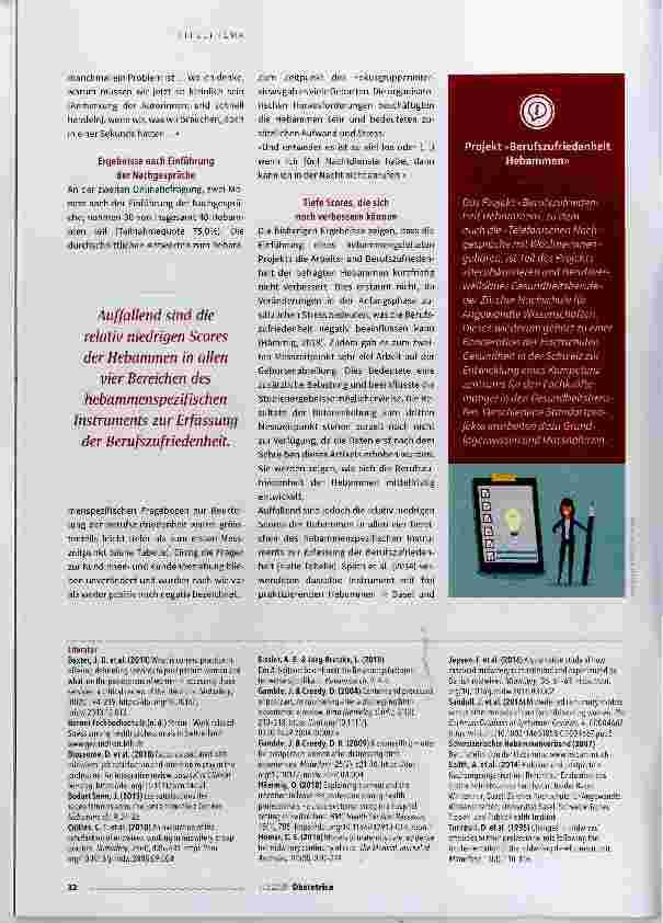 Vorschauseite 5: Machen telefonische Nachgespräche die Hebammen zufriedener?