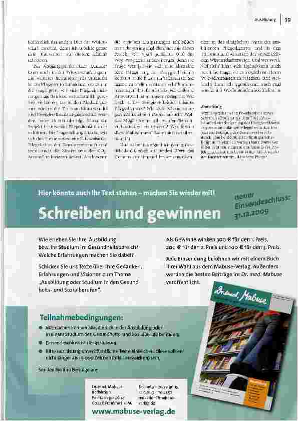 Vorschauseite 2: Waschen - evidenzbasiertEin Erfahrungsbericht zwischen Wissenschaft und Praxis
