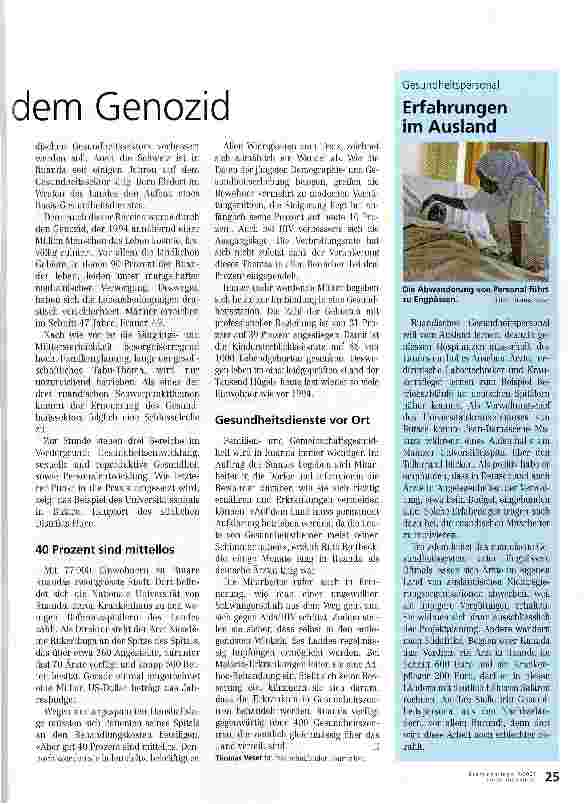 Vorschauseite 2: Langsamer Wiederaufbau nach dem Genozid