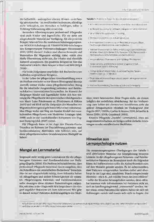 Vorschauseite 3: Patientenedukation in der Pflege Themensammlung & Unterrichtsvorschläge (Teil 2)