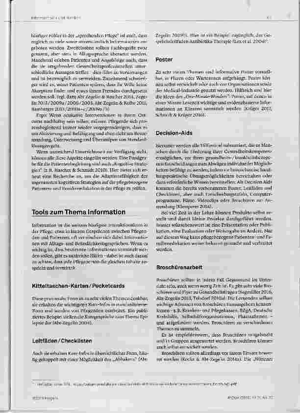 Vorschauseite 4: Patientenedukation in der Pflege Themensammlung & Unterrichtsvorschläge (Teil 2)