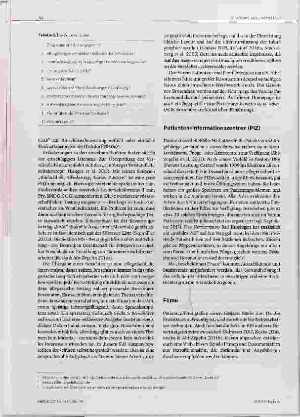 Vorschauseite 5: Patientenedukation in der Pflege Themensammlung & Unterrichtsvorschläge (Teil 2)