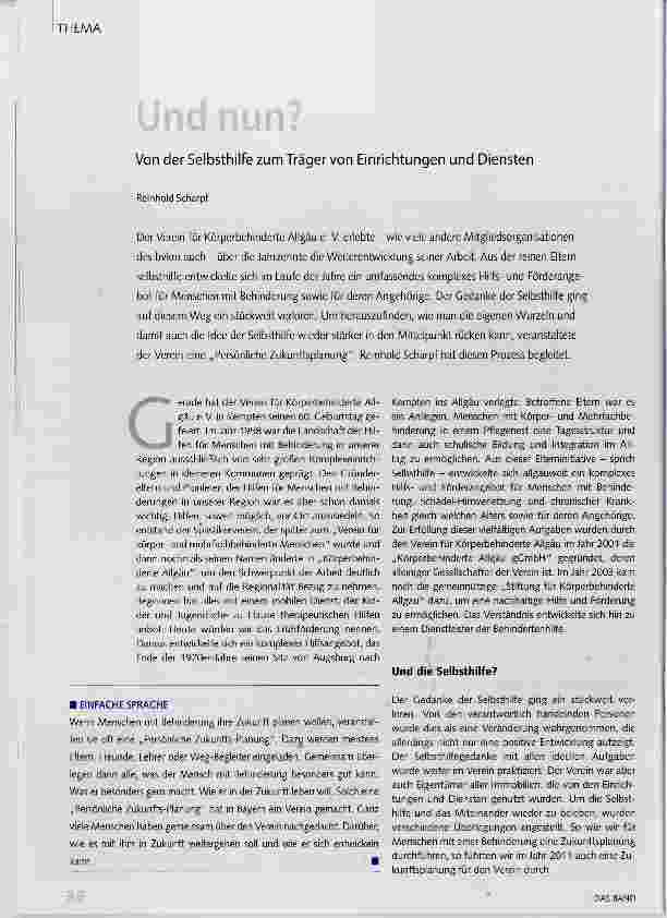 Vorschauseite 1: Und nun?