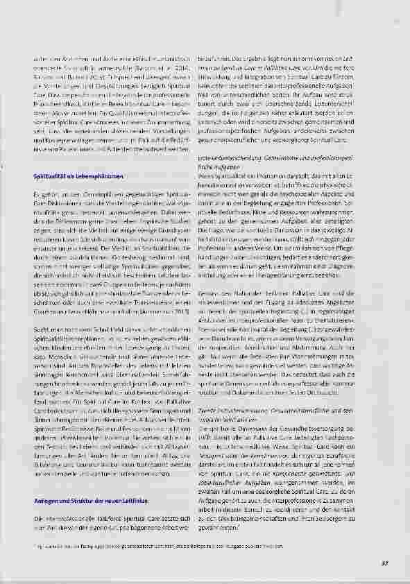 Vorschauseite 2: SPIRITUAL CARE Interprofessionelle Spiritual Care im Kontext von Palliative Care Erläuterungen zu den neuen Leitlinien von palliative ch