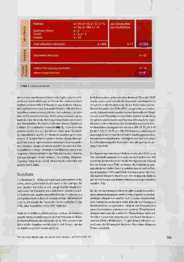 Vorschauseite 3: Heparin gegen Katheterblockaden - ist das notwendig?