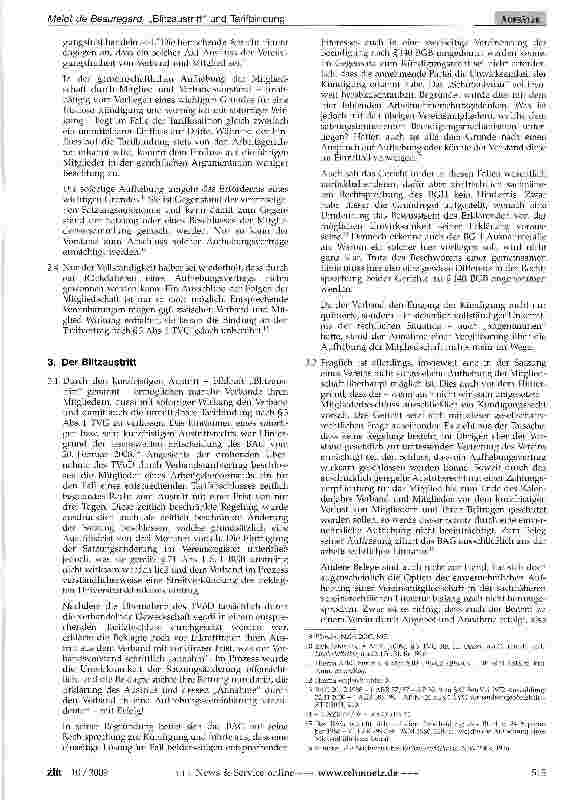 Vorschauseite 2: „Blitzaustritt und Tarifbindung