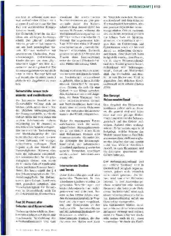 Vorschauseite 2: Ganz in den Händen der Hebamme