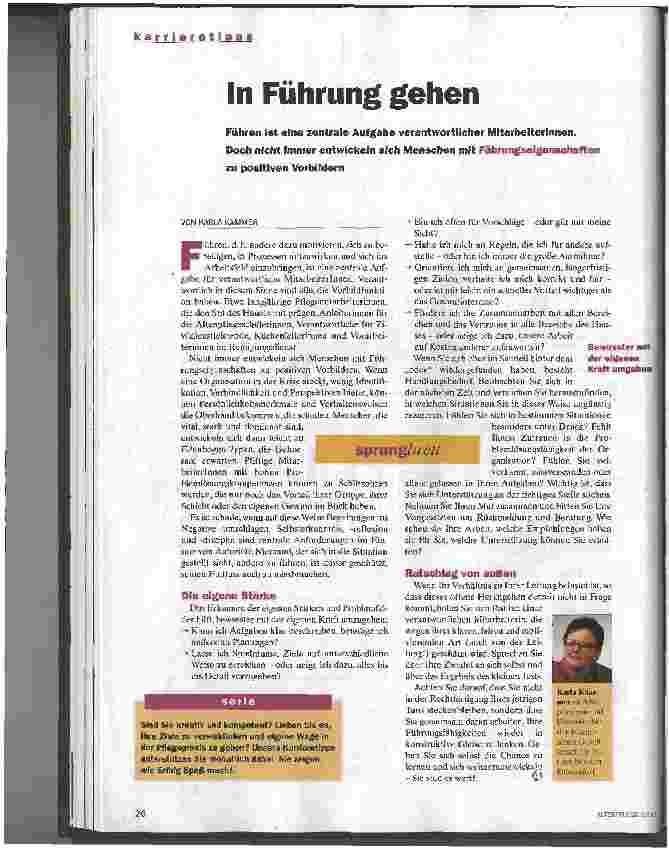 Vorschauseite 1: In Führung gehen