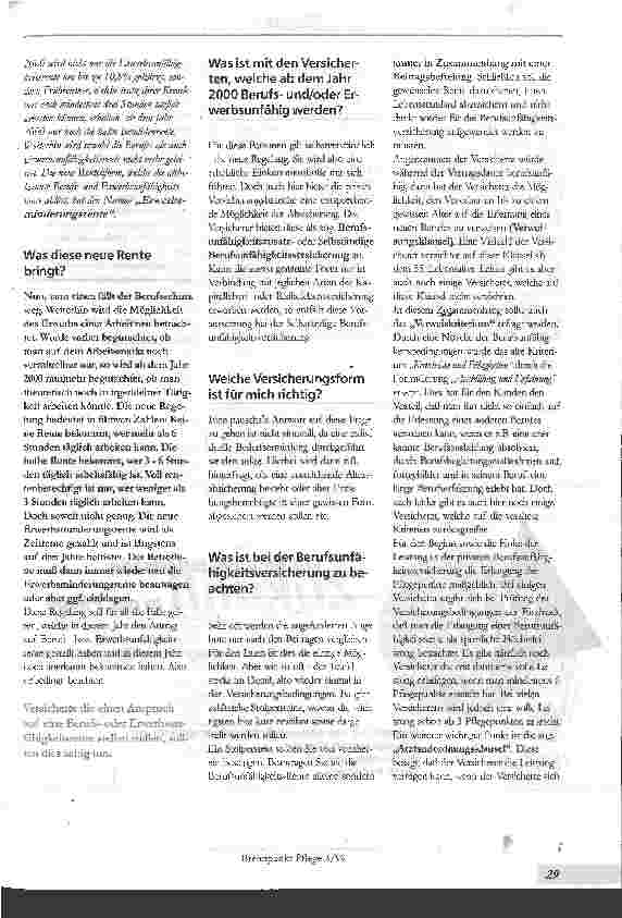 Vorschauseite 2: Risiken in der Pflege