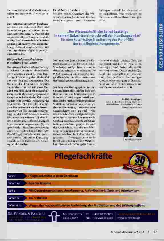 Vorschauseite 3: Finanzausgleich unter den gesetzlichen Krankenkassen