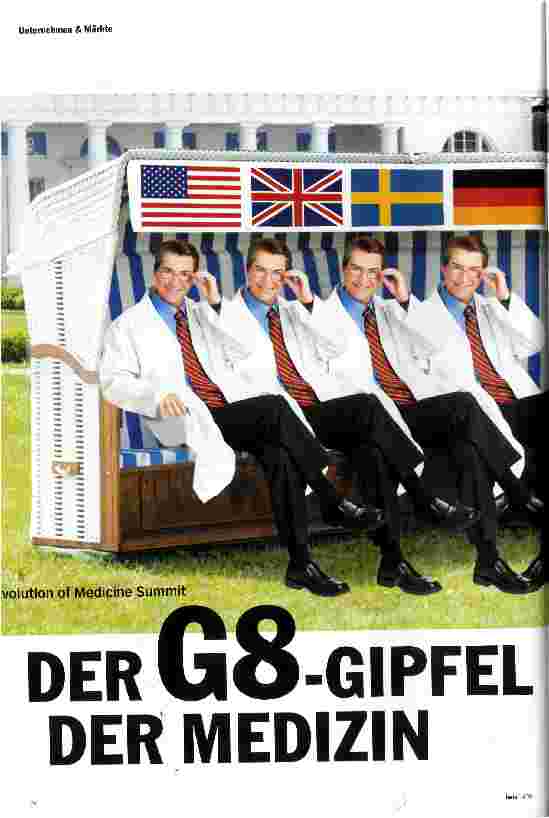 Vorschauseite 1: Der G8-Gipfel der Medizin