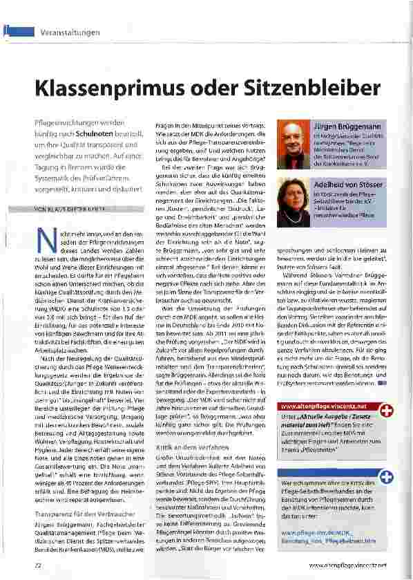 Vorschauseite 1: Klassenprimus oder Sitzenbleiber
