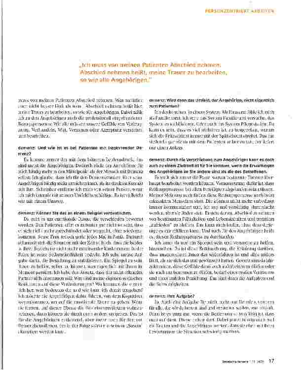 Vorschauseite 2: Behandeln kommt von Hand anlegen, spüren und fühlen