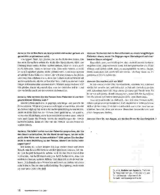 Vorschauseite 3: Behandeln kommt von Hand anlegen, spüren und fühlen