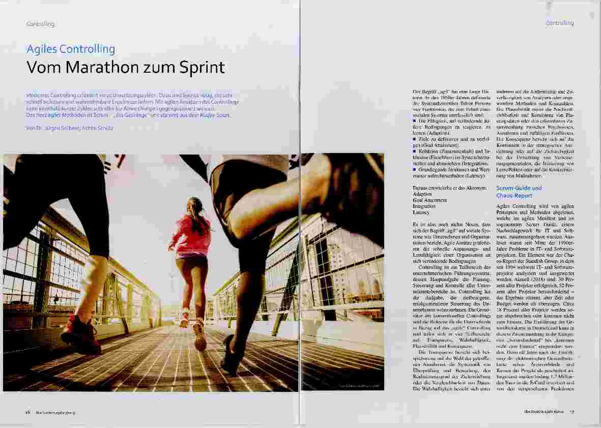 Vorschauseite 1: Agiles Controlling Vom Marathon zum Sprint
