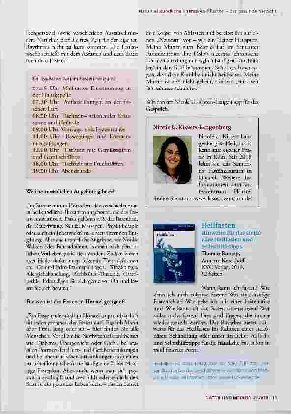Vorschauseite 2: „Fasten sollte immer ein Hochgenuss für Körper, Geist und Seele sein.“