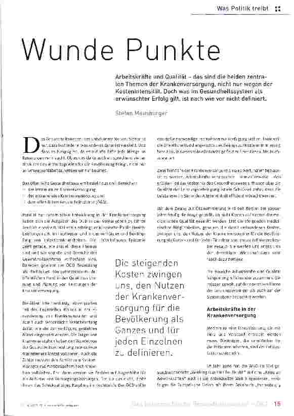 Vorschauseite 1: Wunde Punkte