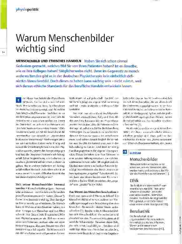 Vorschauseite 1: Warum Menschenbilder wichtig sind
