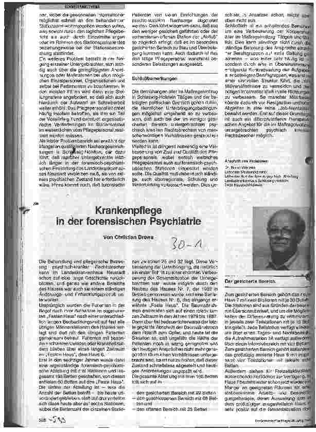 Vorschauseite 3: Sicherstellung der forensischen Psychiatrie in Schleswig-Holstein