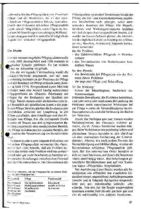Vorschauseite 3: Pflegequalität und Mißhandlungen in Institutionen für Betagte in Israel